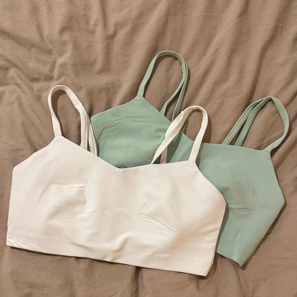 All in Motion Women's Bra Set - White and Mint